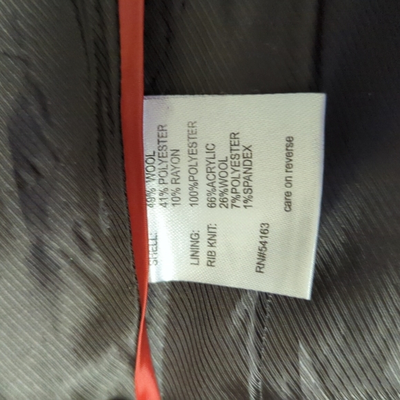 Calvin Klein Oat Beige Wool Blend Belted Zip Up Coat - Women's Size 10 - Picture 12 of 13